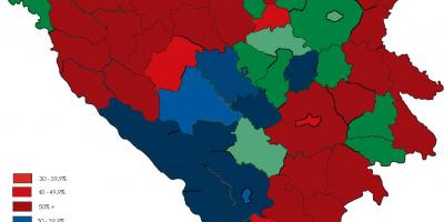 بوسنی دین نقشه
