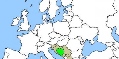 نقشه از بوسنی در محل 